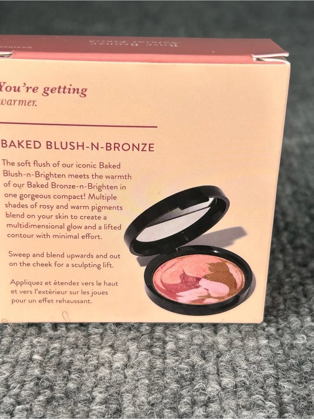Laura Geller Baked Blush N Bronze Marbleized 2 in 1 ROSE BRONZE Natural Finish